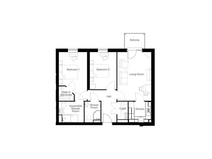 Apartment 24 floor plan