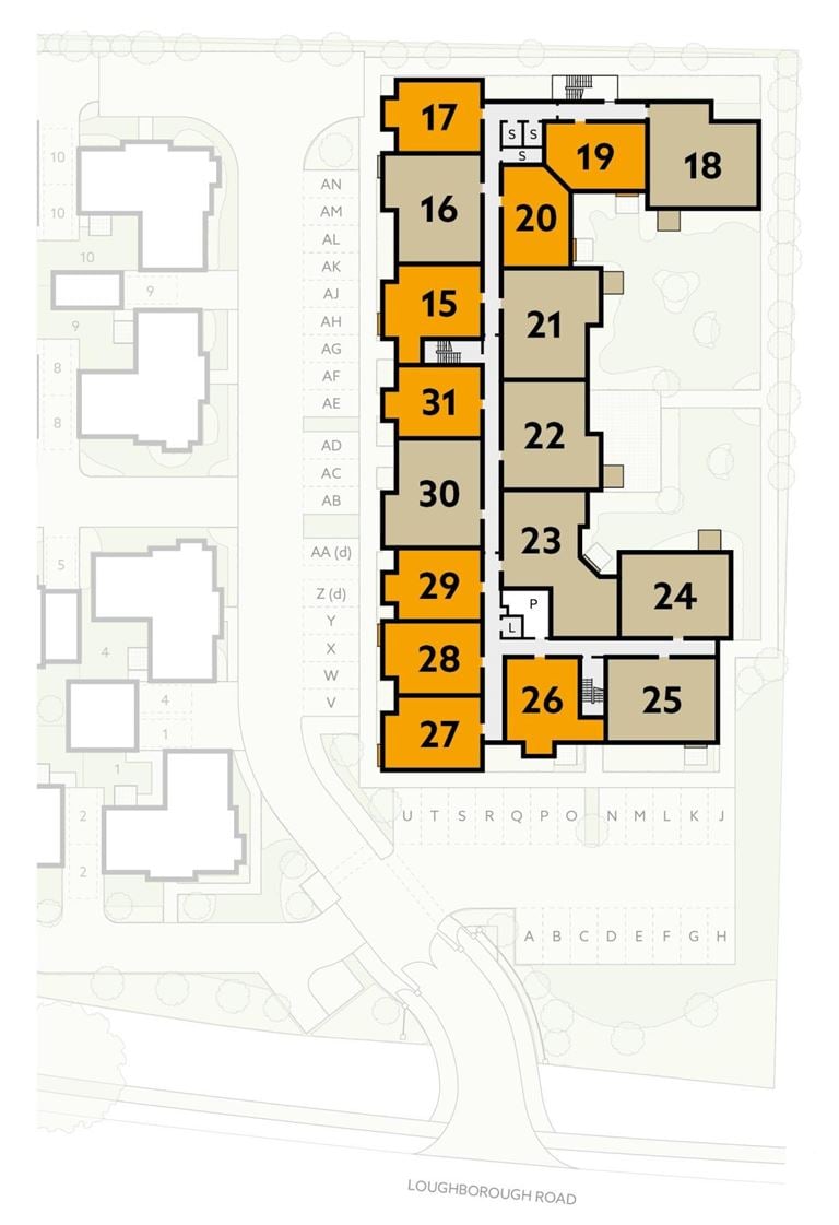 Apartment 24 position on diagram. Available.