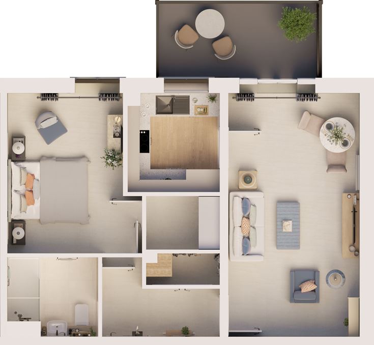Apartment 21 floor plan