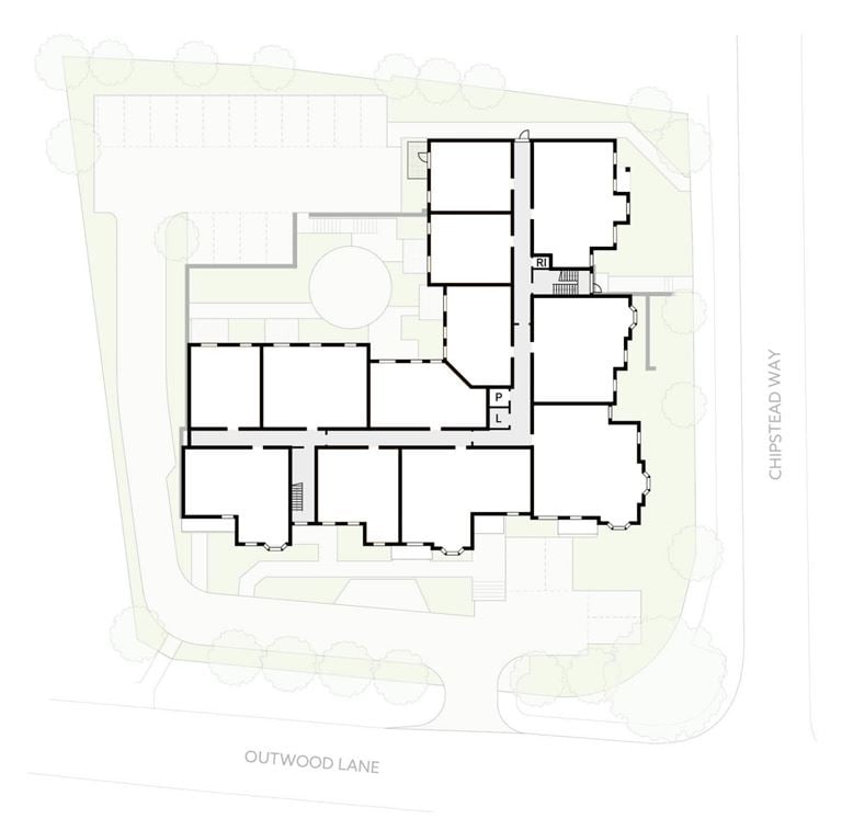 Apartment 19 position on diagram, engineering drawing. Available.