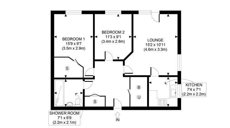 Apartment 14 floor plan