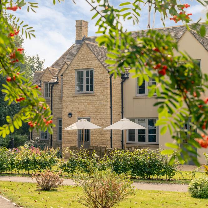 a house with a large front yard