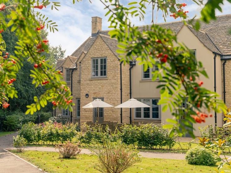 a house with a large front yard