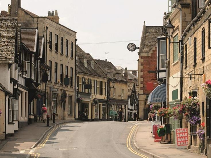 a street with buildings on both sides
