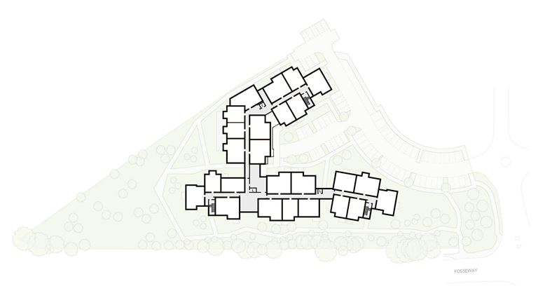 Apartment 23 position on diagram, engineering drawing. Available.