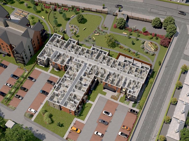 Apartment 14 position on Haydn Place First Floor. Available.