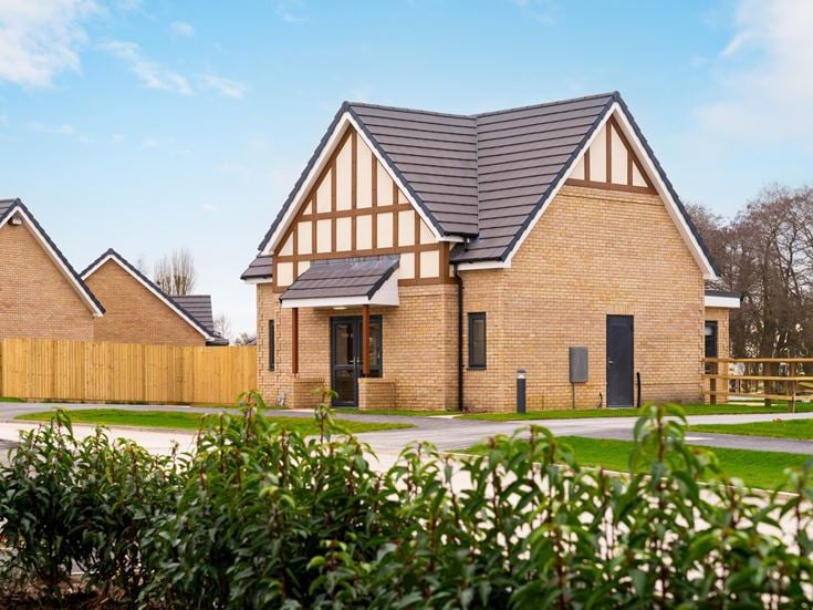 a large brick house
