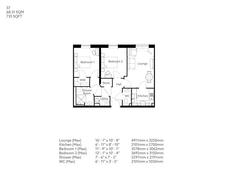 Apartment 37 floor plan