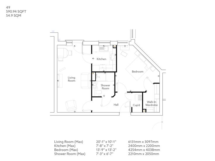 Apartment 49 floor plan