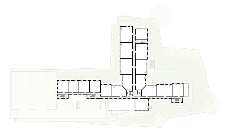 Apartment 49 position on diagram, engineering drawing. Available.