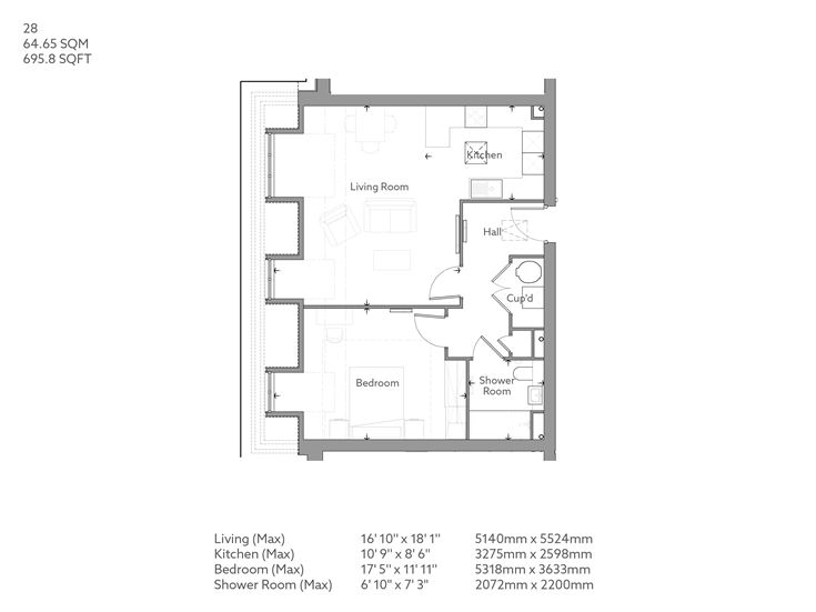 Apartment 28 floor plan