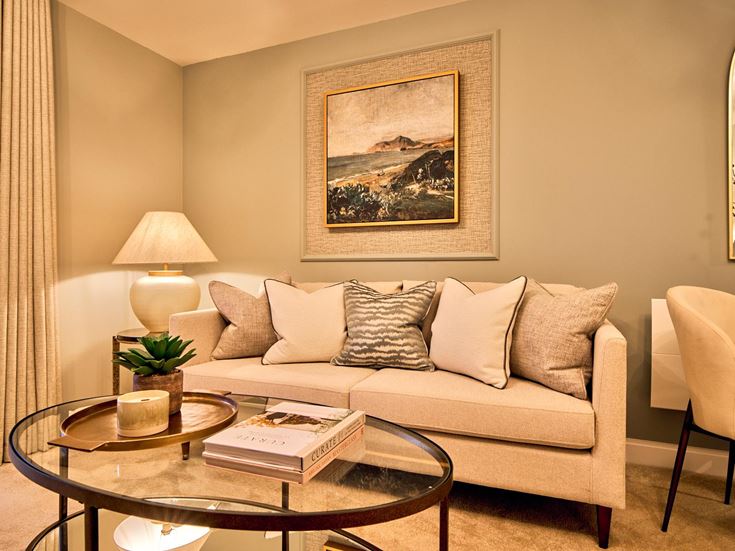 A typical living room at Juliette House