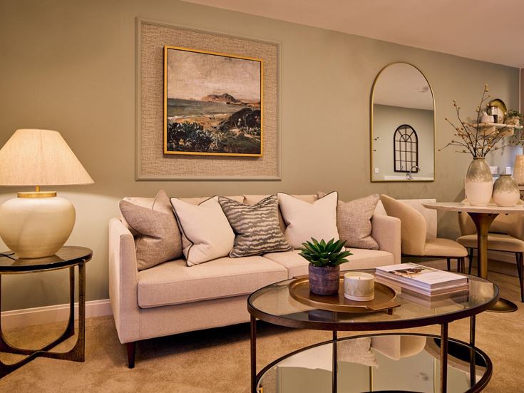 Spacious living room at Juliette House