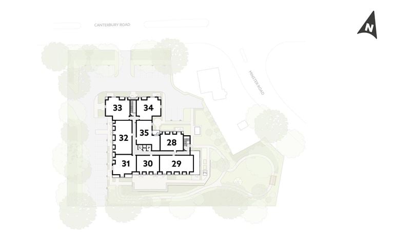 Apartment 28 position on diagram. Available.