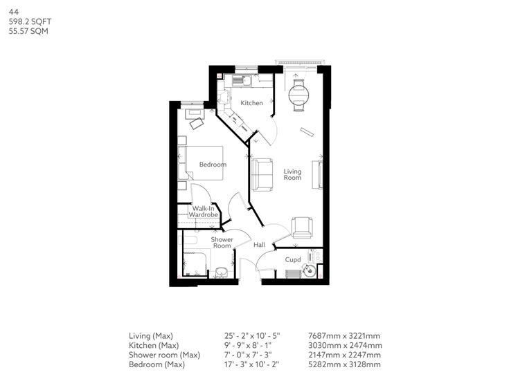Apartment 44 floor plan