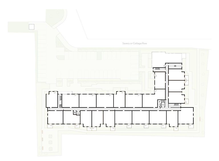 Apartment 44 position on diagram. Available.