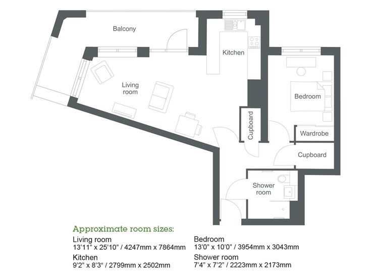 Apartment 5 floor plan