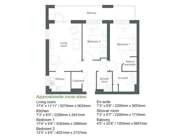 Apartment 26 floor plan