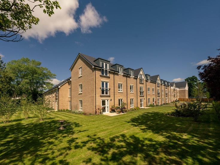 a large brick house