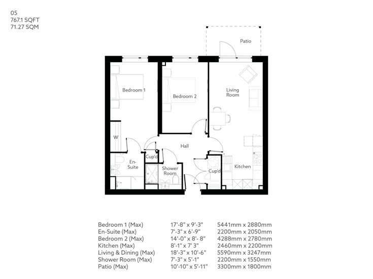 Apartment 8 floor plan
