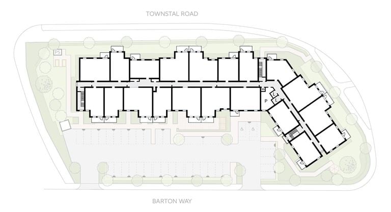 Apartment 40 position on diagram, engineering drawing. Available.