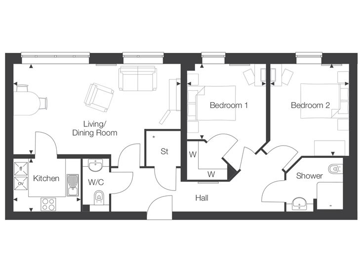 Apartment 48 floor plan