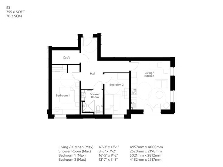 Apartment 53 floor plan