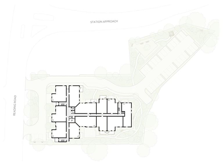 Apartment 15 position on diagram, engineering drawing. Available.