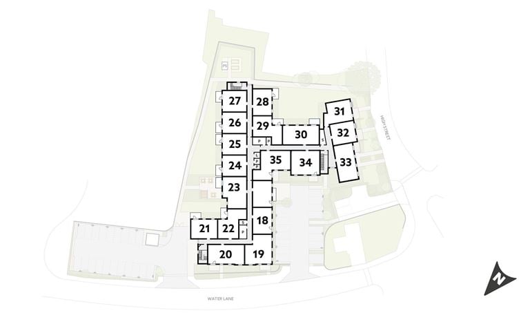 Apartment 27 position on diagram. Available.