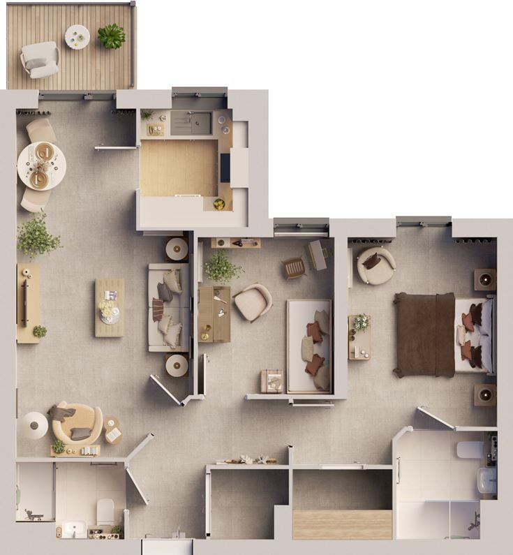 Apartment 21 floor plan