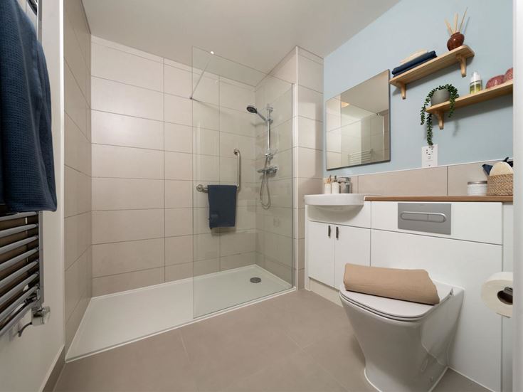 a bathroom with a toilet and sink
