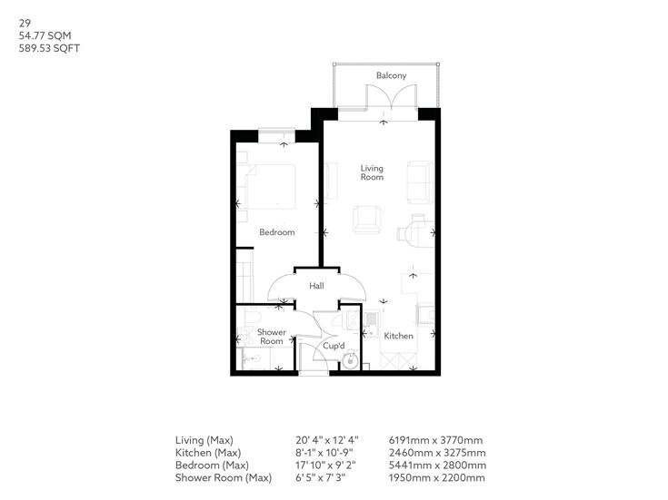 Apartment 29 floor plan