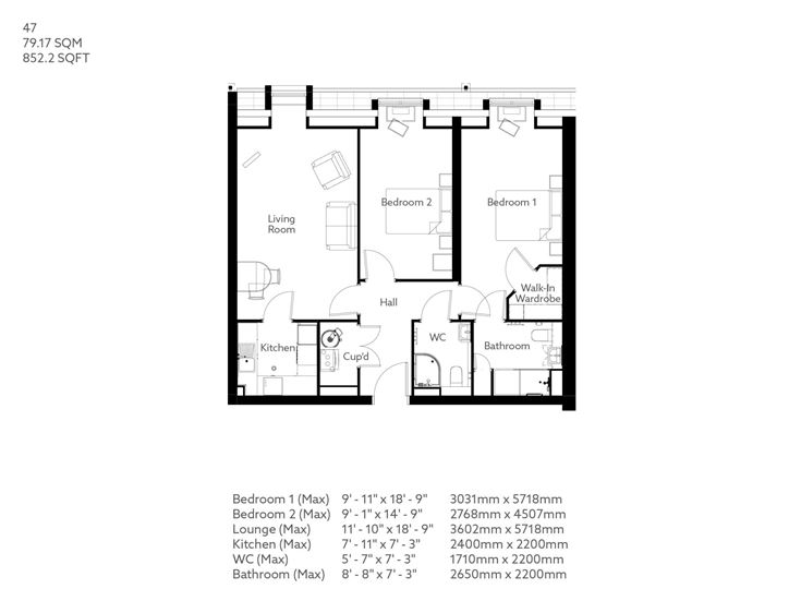 Apartment 47 floor plan