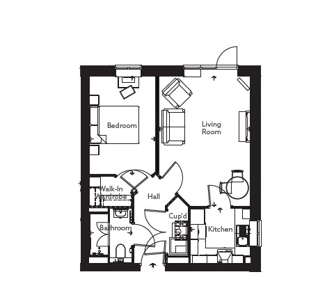 Apartment 6 floor plan