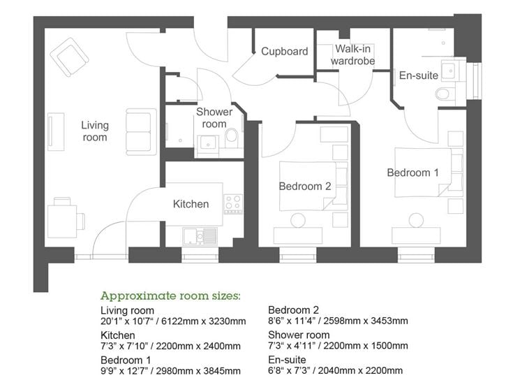 Apartment 25 floor plan
