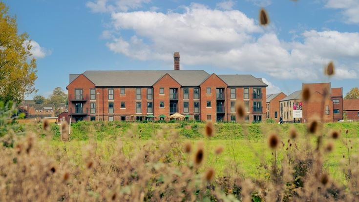 a large brick building