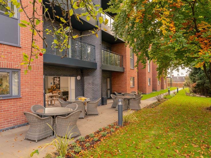 outdoor seating area