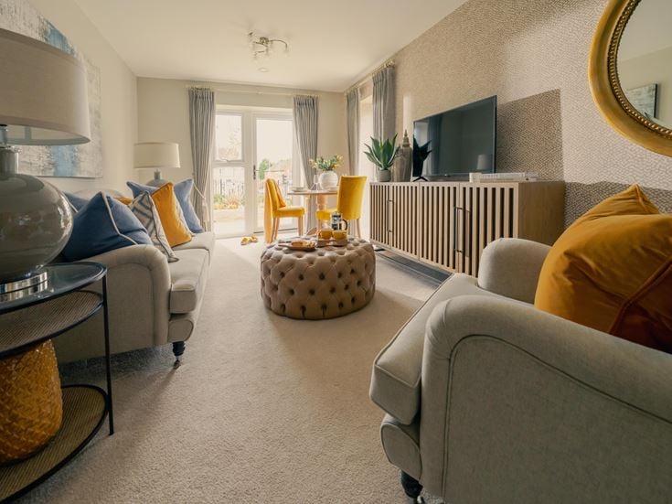 living room with sofas