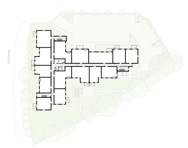 Apartment 15 position on diagram, engineering drawing. Available.