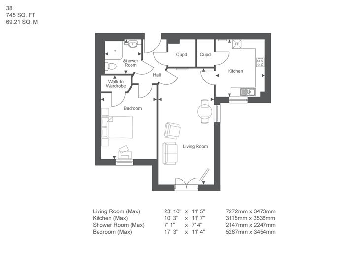 Apartment 38 floor plan