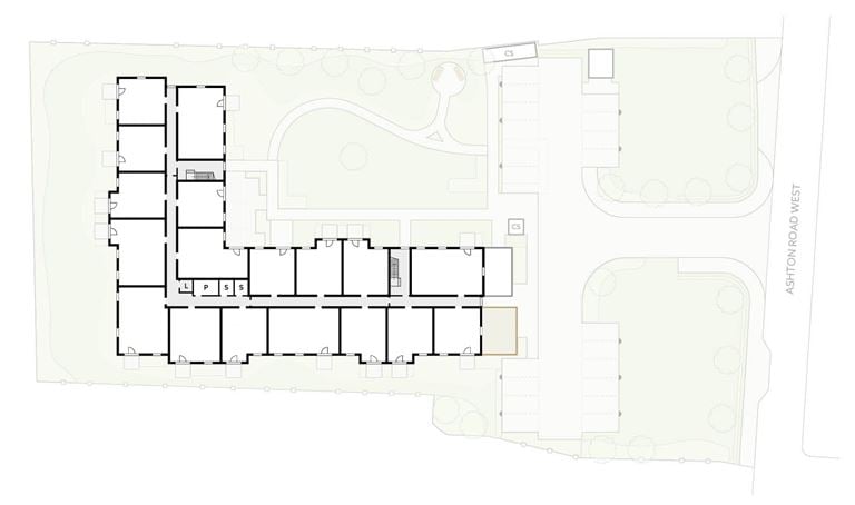 Apartment 19 position on diagram, engineering drawing. Available.