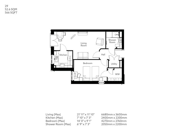 Apartment 29 floor plan