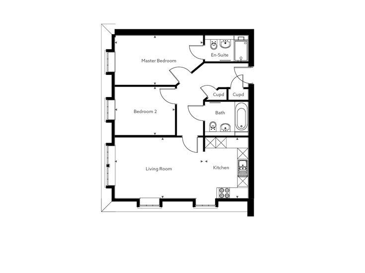 Apartment 22 floor plan