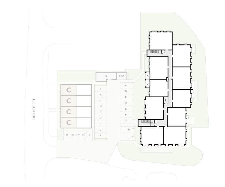 Apartment 22 position on diagram, engineering drawing. Available.