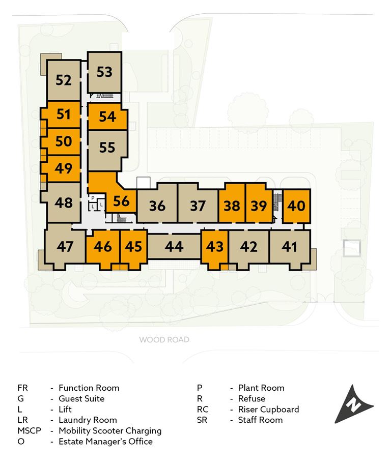 Apartment 46 position on thorneycroft retirement properties for sale rent. Available.