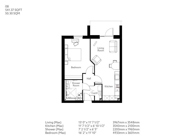 Apartment 8 floor plan