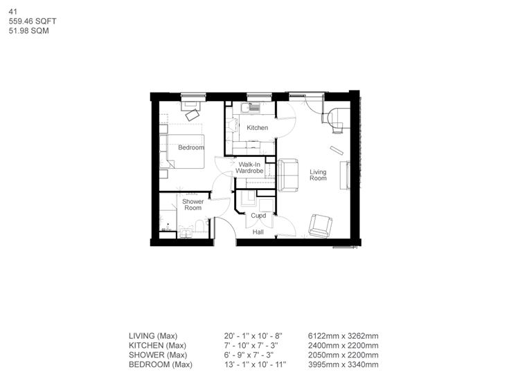 Apartment 41 floor plan