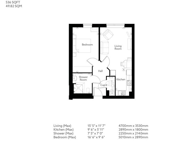 Apartment 9 floor plan