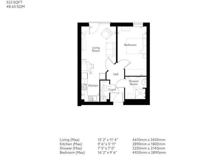 Apartment 16 floor plan