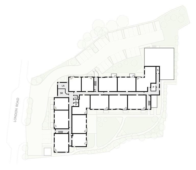 Apartment 22 position on diagram, engineering drawing. Available.